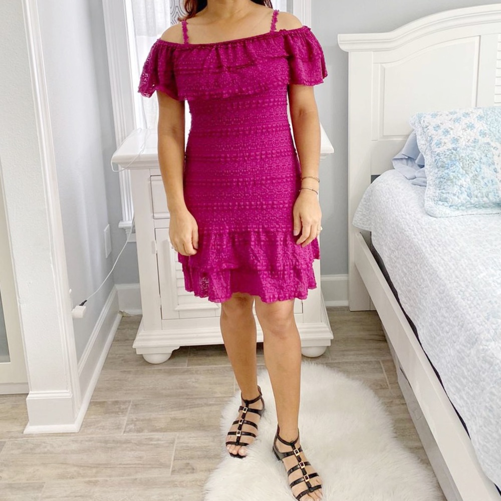 Chelsea & Violet Shoulder to Shoulder Lace Dress